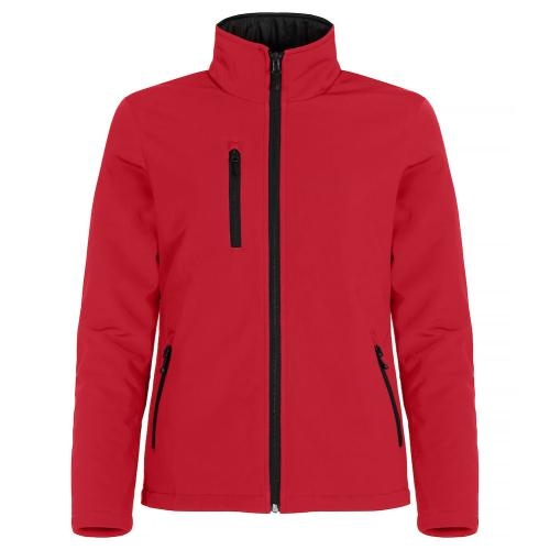 Gewatterde softshell jas dames rood,2xl