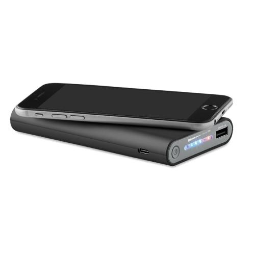 Draadloze powerbank 8000mAh zwart