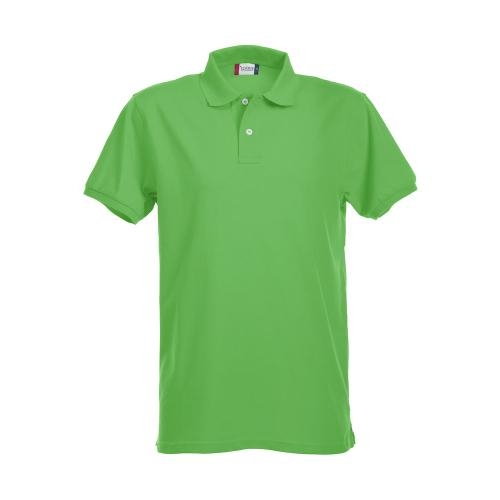 Stretch premium heren polo appelgroen,3xl