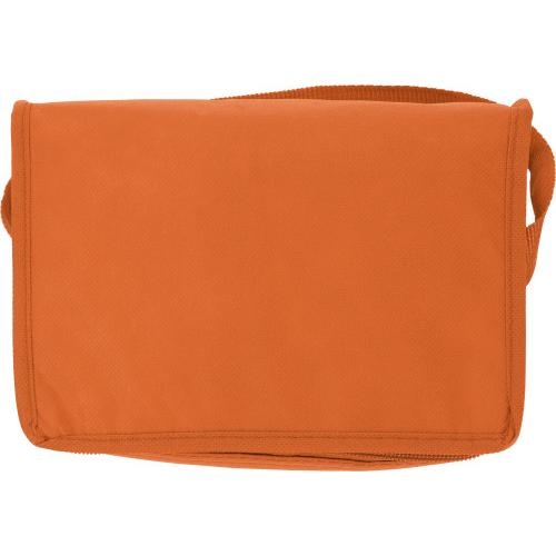 Non-woven koeltas voor 6 blikjes oranje