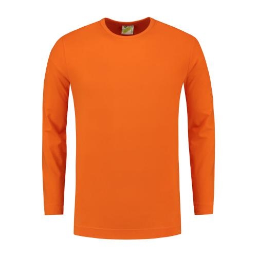 Lemon & Soda heren longsleeve oranje,l