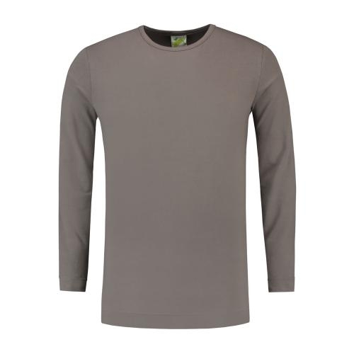 Lemon & Soda heren longsleeve pearl grey,l