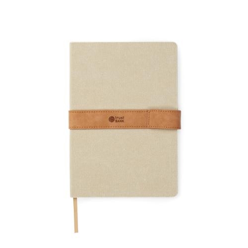 RCS recycled canvas notitieboek greige