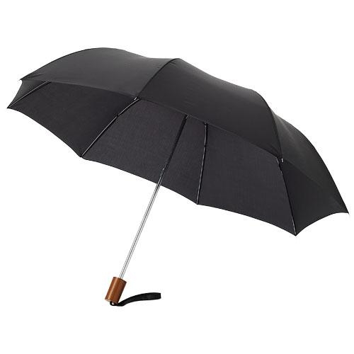 Opvouwbare 20 inch paraplu black solid