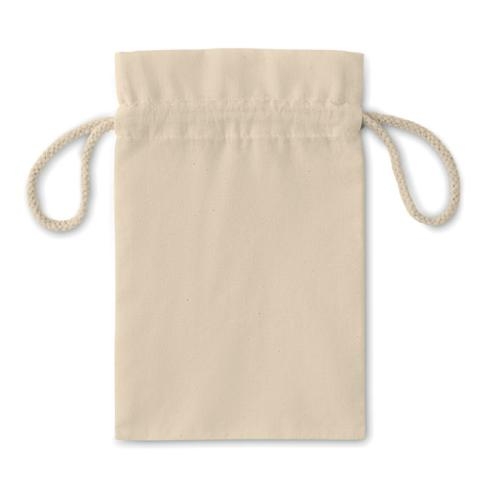 Katoenen geschenkzakje Taske beige