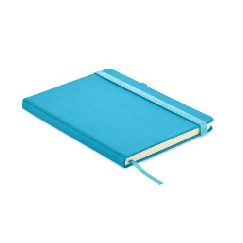 Gerecycled PU A5-notitieboek Arpu turquoise