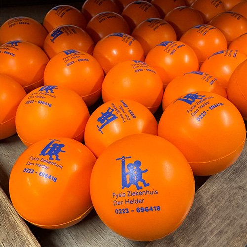 Oranje anti-stress bal